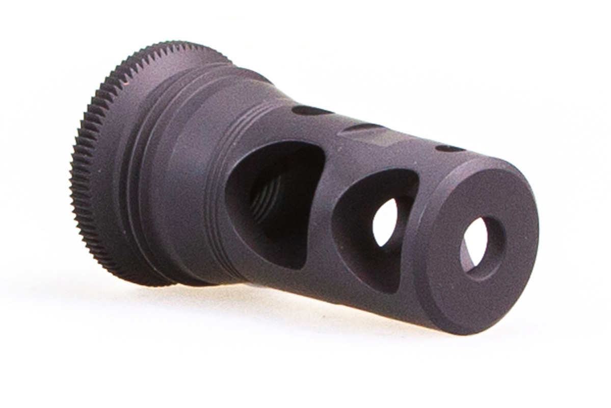 5.56 1/2-28 Ratchet Lock Competition 2 Port Muzzle Brake